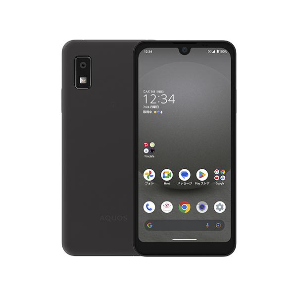 AQUOS wish3 ブラック A302SH SIMフリー Y!mobile 白ロム スマートフォン 新品。未使用