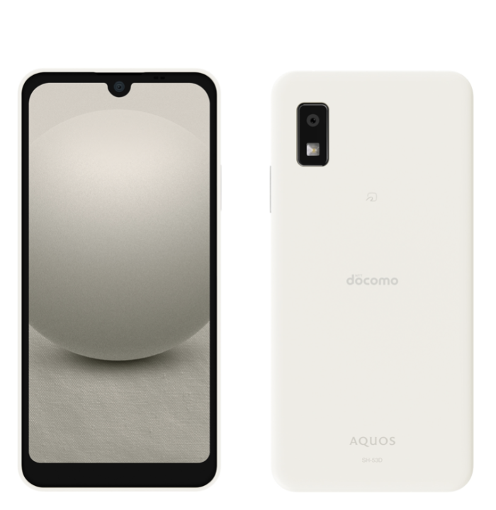新品　SHARP AQUOS wish3 SH-53D 本体 SIMフリー ドコモ版 SIMロック解除済み ホワイト - 画像 (1)